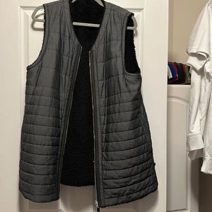 Charcoal lululemon mid length vest